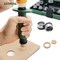 12 in 1 Gasket Punch Set with Sharp Leather Hole Punches, Hollow Punch Set for Leather, 3/16'' to 1-1/4'' Hole Punch Kit with Handle